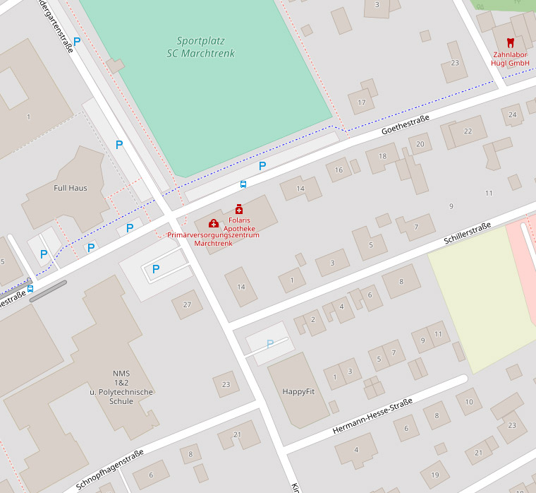 Anfahrt PVZ Marchtrenk